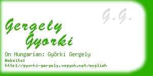 gergely gyorki business card